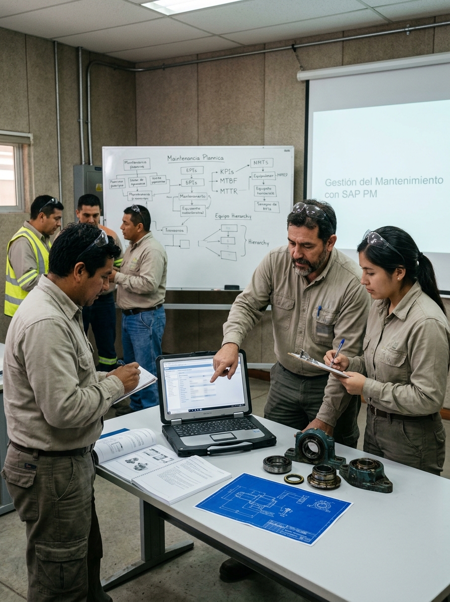 Curso técnico de ingeniería de mantenimiento y SAP PM